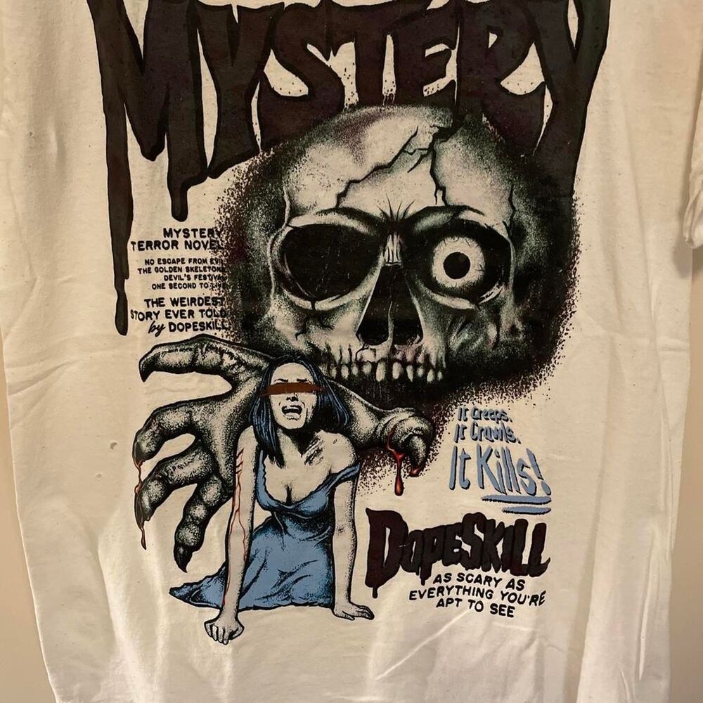 Tultex Men's White and Cream T-shirt